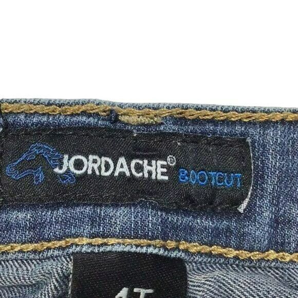 Jordache Toddler Bootcut Jeans 4T Dark Wash - Picture 5 of 11